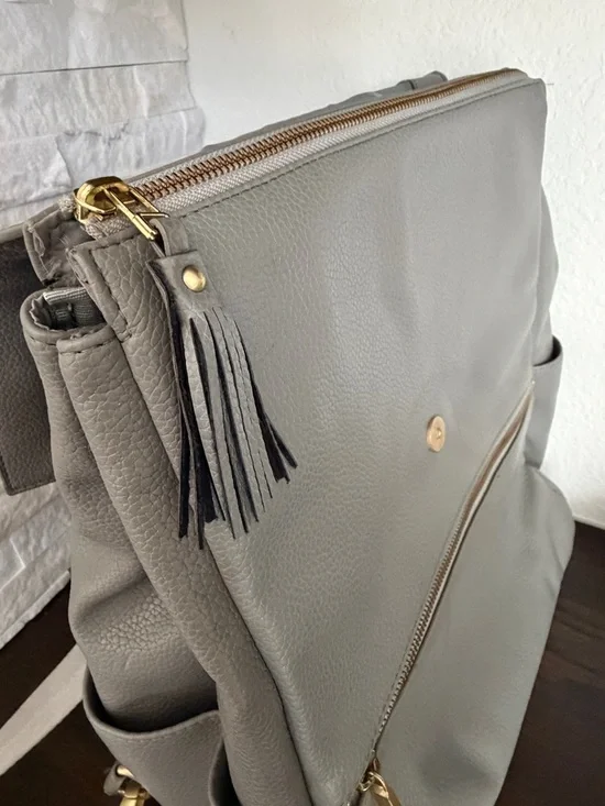 Freshly Picked Classic Diaper Bag-Stone - Picture 5 of 10